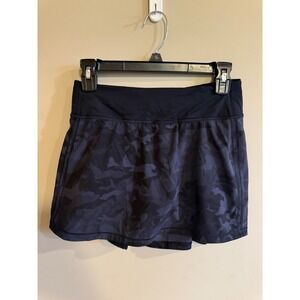 Lululemon Camo Athletic Skirt Shorts Tennis Golf Running Workout Women's